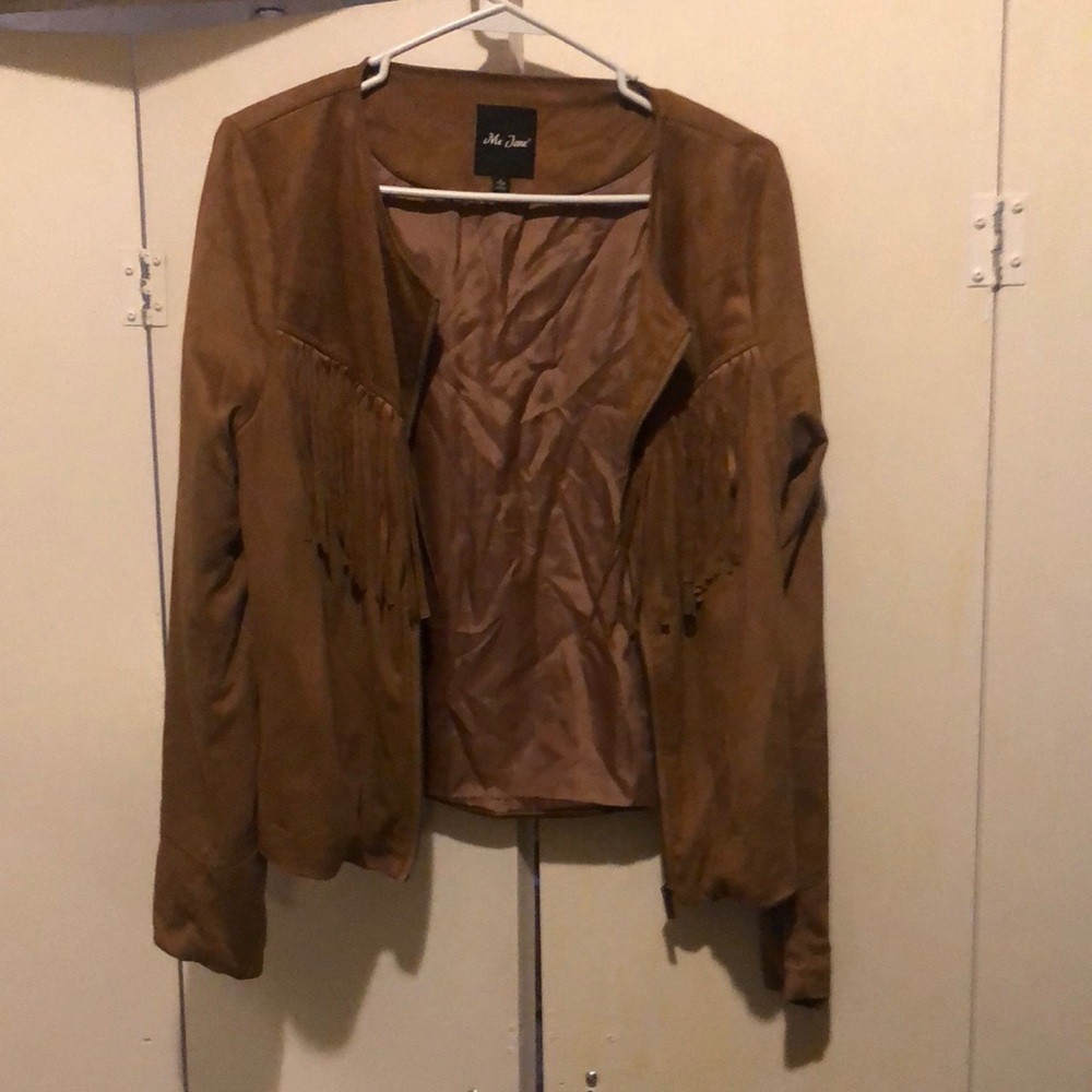 Brown Fringe Women's Jacket